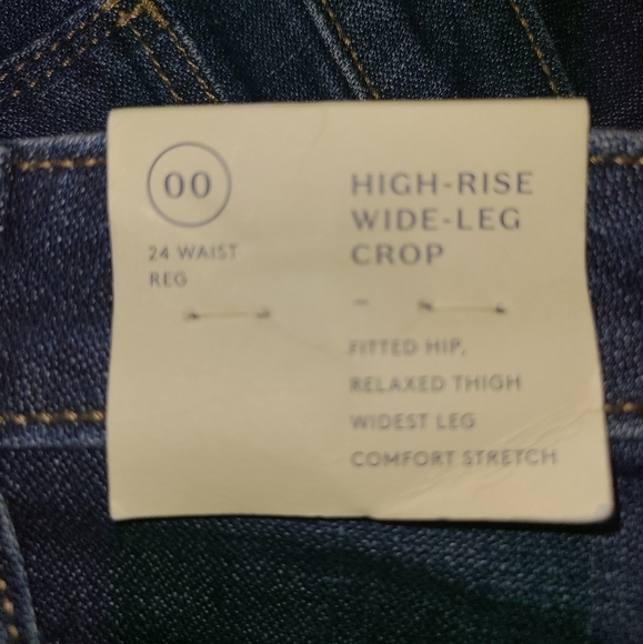 Universal Threads High Waist Wide Leg Crop Denim Size 00 - Picture 8 of 8